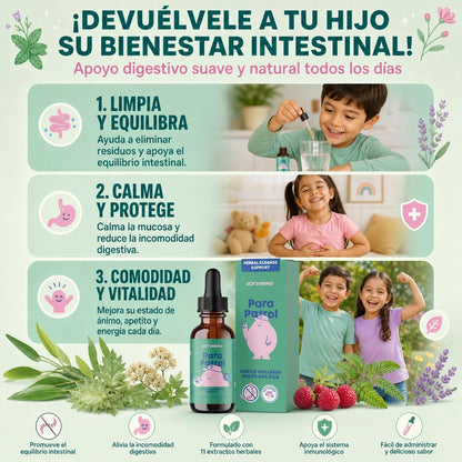 PARAPATROL JOYSPRING 🌿🧒 APOYO DIGESTIVO HERBAL PARA NIÑOS + FÓRMULA LÍQUIDA DE 11 HIERBAS ✨